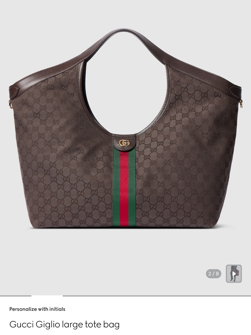 Gucci Giglio large tote bag NEW